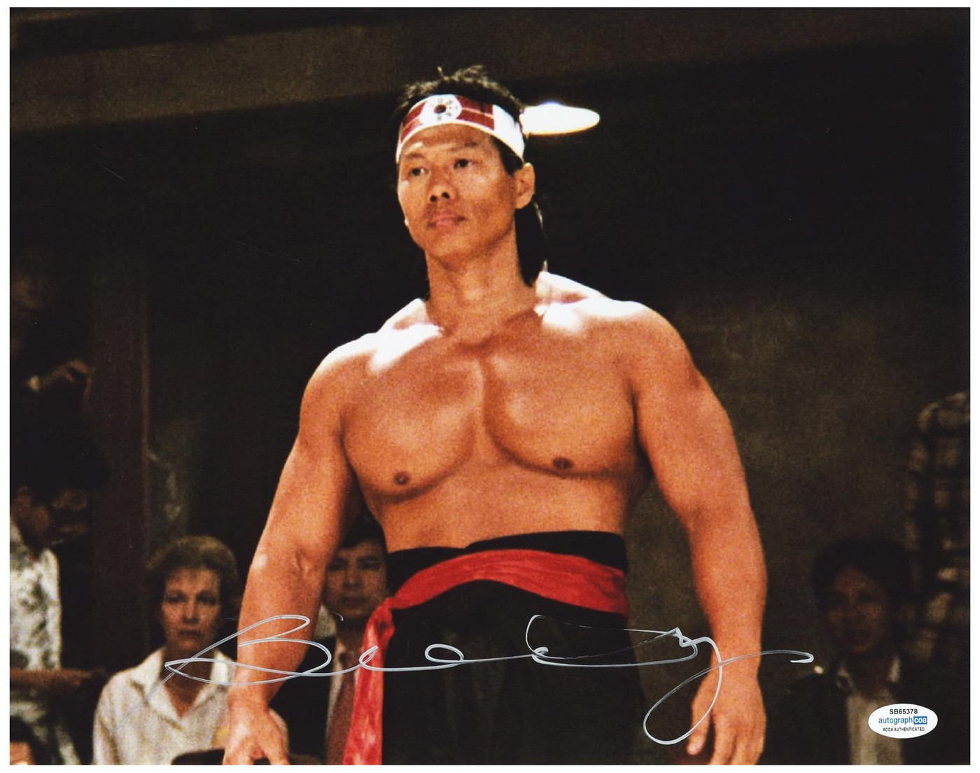 Bolo Yeung Signed 12x18 Bloodsport Movie Poster Exact Photo Proof ACOA Version 2