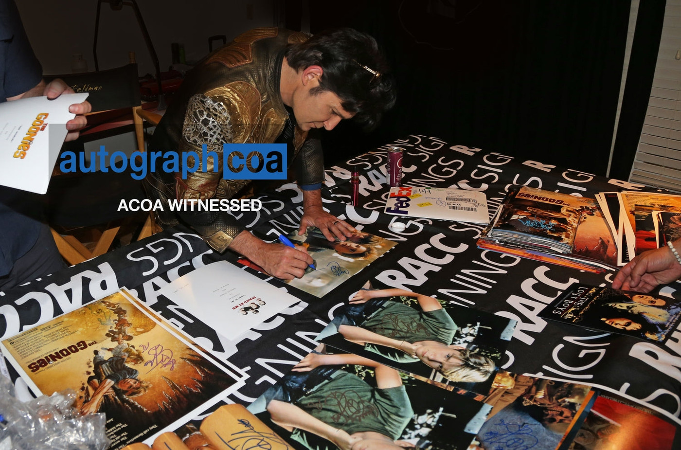 Corey Feldman Signed Lost Boys 12x18 Poster Photo ACOA Version 4