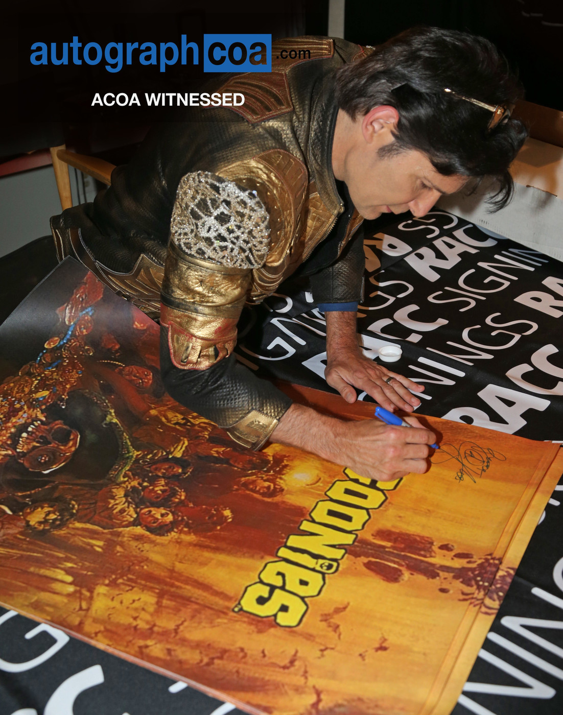 Corey Feldman Signed Lost Boys 12x18 Poster Photo ACOA Version 4
