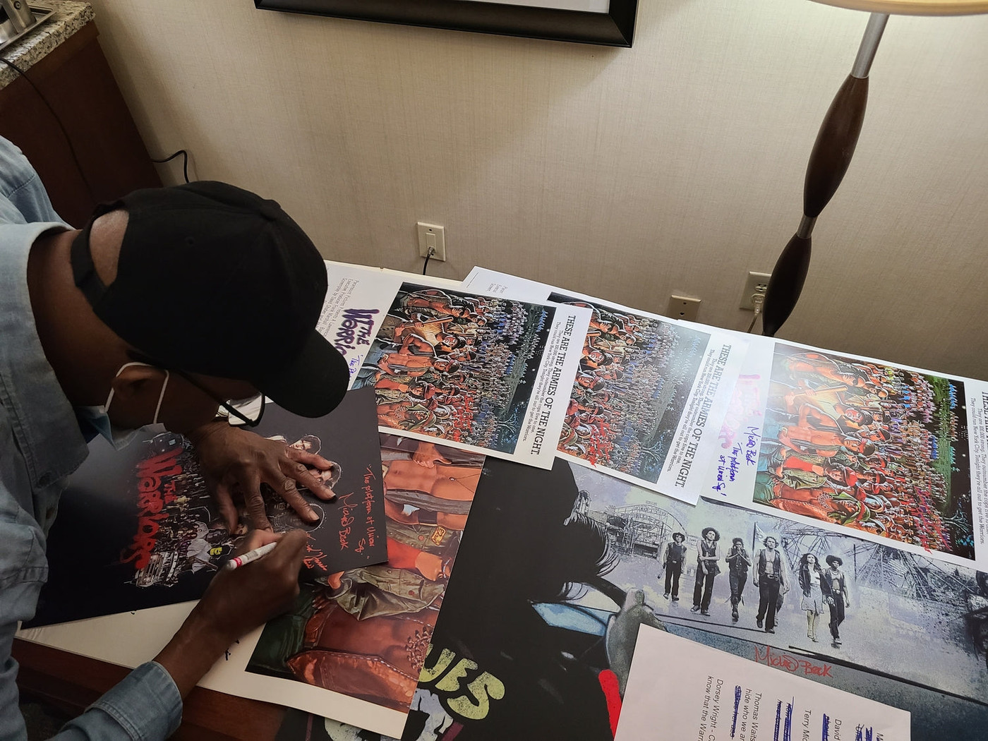 The Warriors Cast Signed 12x18 Poster Photo Exact Proof ACOA Version 1