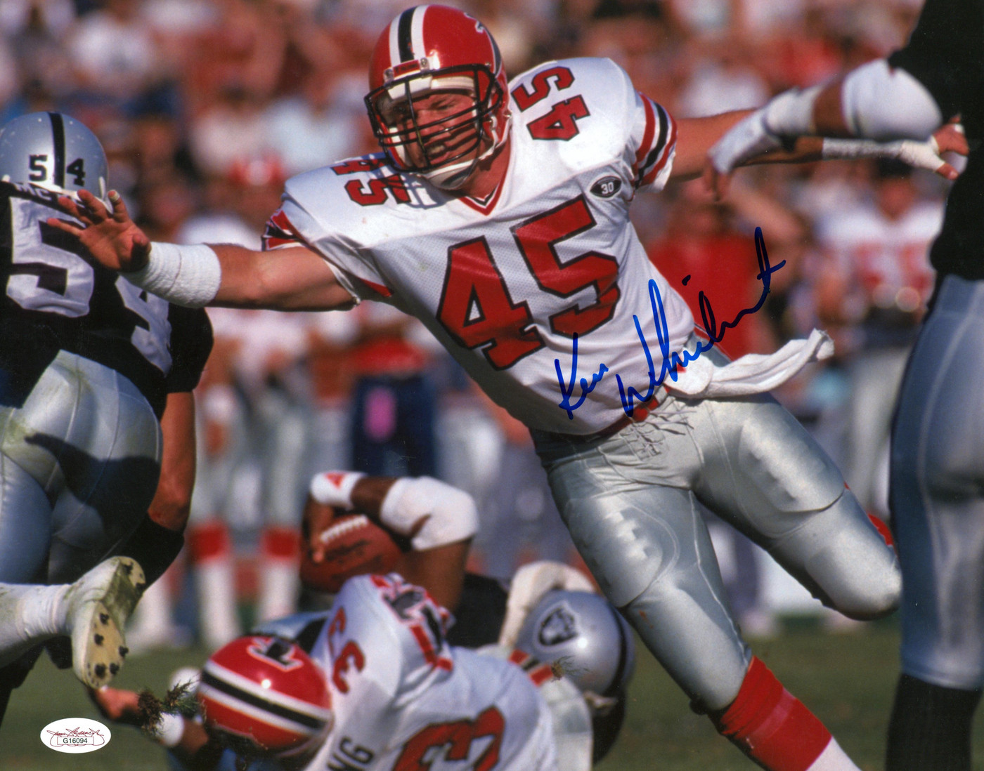 Falcons Ken Whisenhunt Authentic Signed 11x14 Photo Autographed JSA #G16094