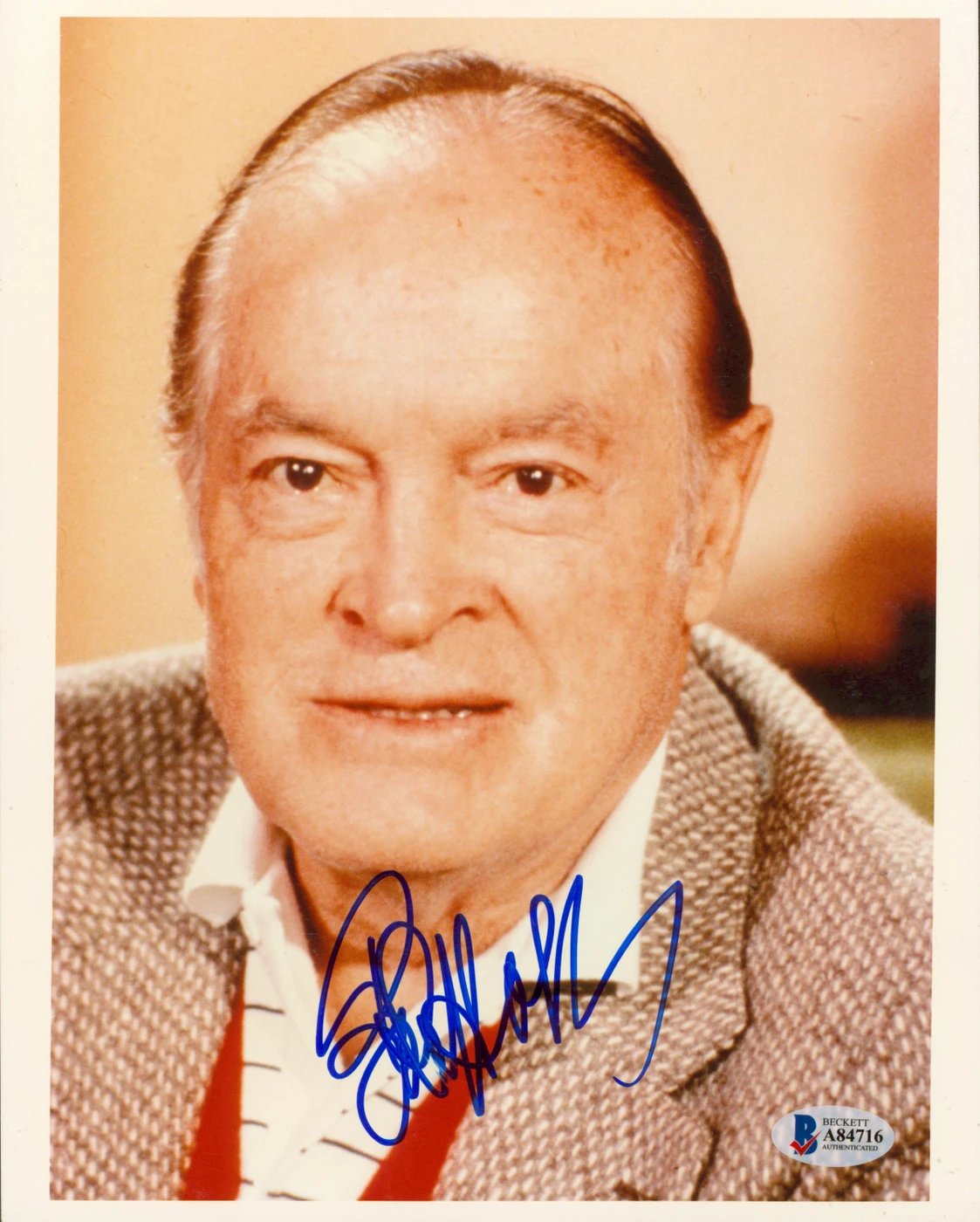 Bob Hope The Tonight Show Authentic Signed 8x10 Photo Autographed BAS #A84716