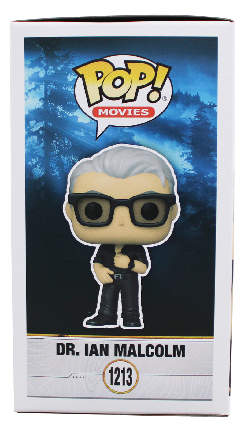 Jeff Goldblum Jurassic World Signed Dr. Ian Malcolm #1213 Funko Pop Figure BAS