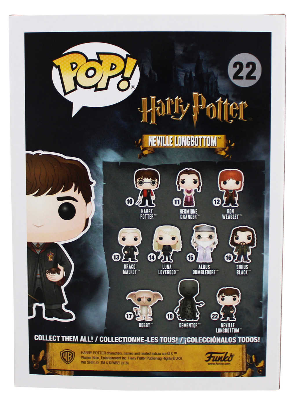 Matthew Lewis Harry Potter Signed Neville Longbottom #22 Funko Pop Figure JSA