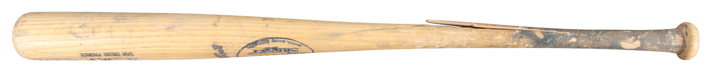 Padres Shane Mack Signed Game Used Louisville Slugger Player Model Bat BAS