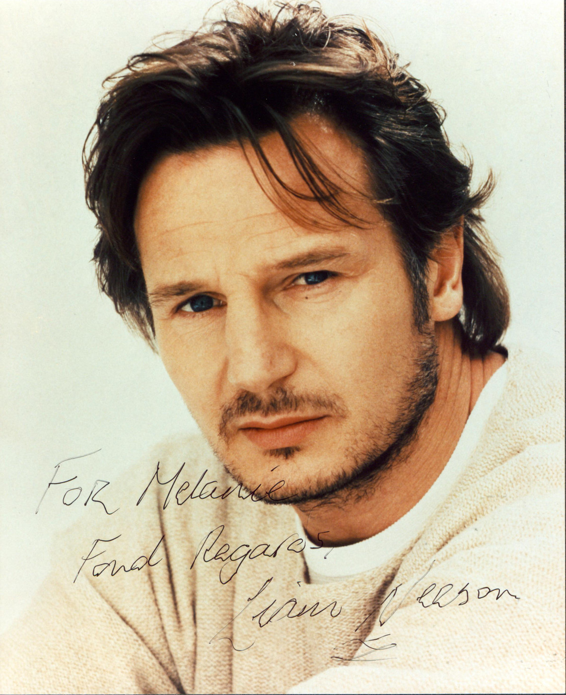 Liam Neeson Schindler's List "For Melanie" Signed 8x10 Photo BAS #AE13572