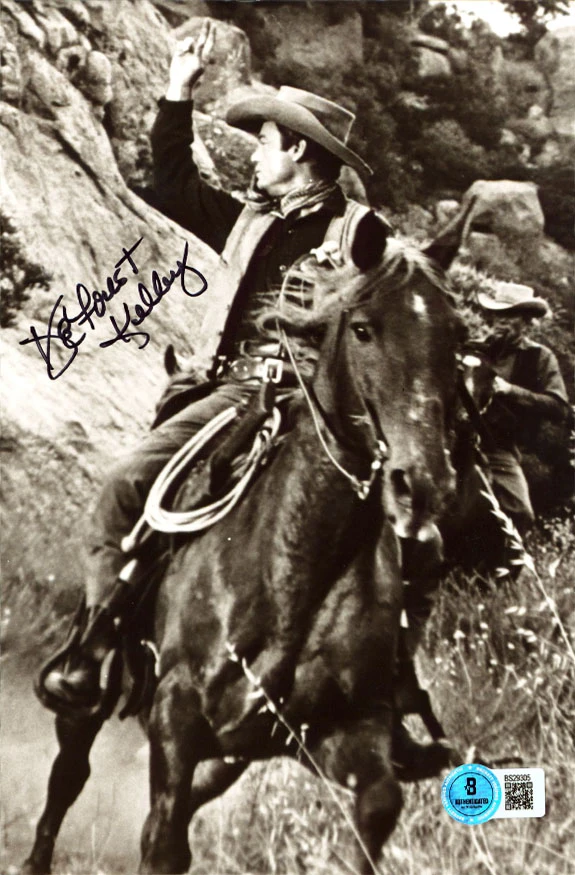 DeForest Kelley Town Tamer Authentic Signed 5.75x8.75 Photo BAS #BS29305