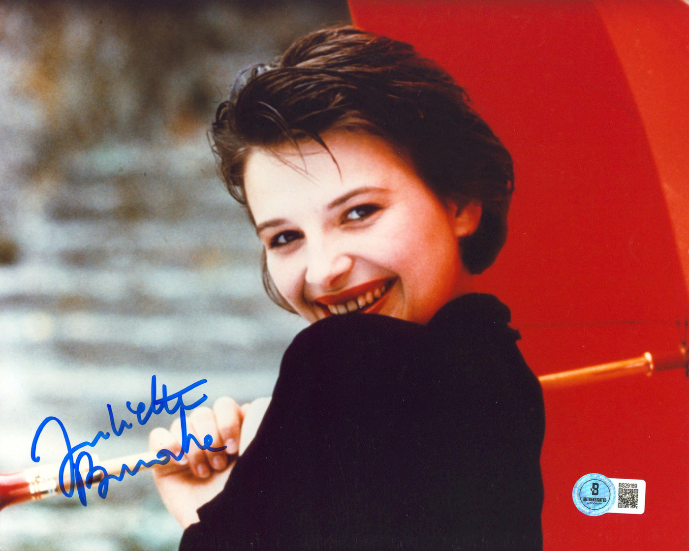 Juliette Binoche The English Patient Authentic Signed 8x10 Photo BAS #BS29189