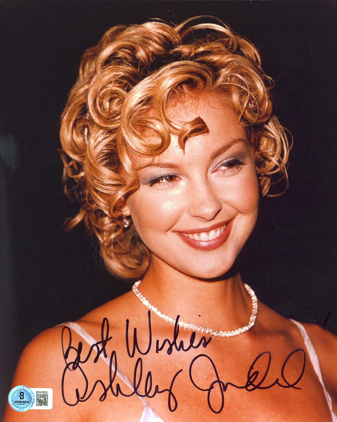 Ashley Judd Heat "Best Wishes" Authentic Signed 8x10 Vertical Photo BAS #BR43909