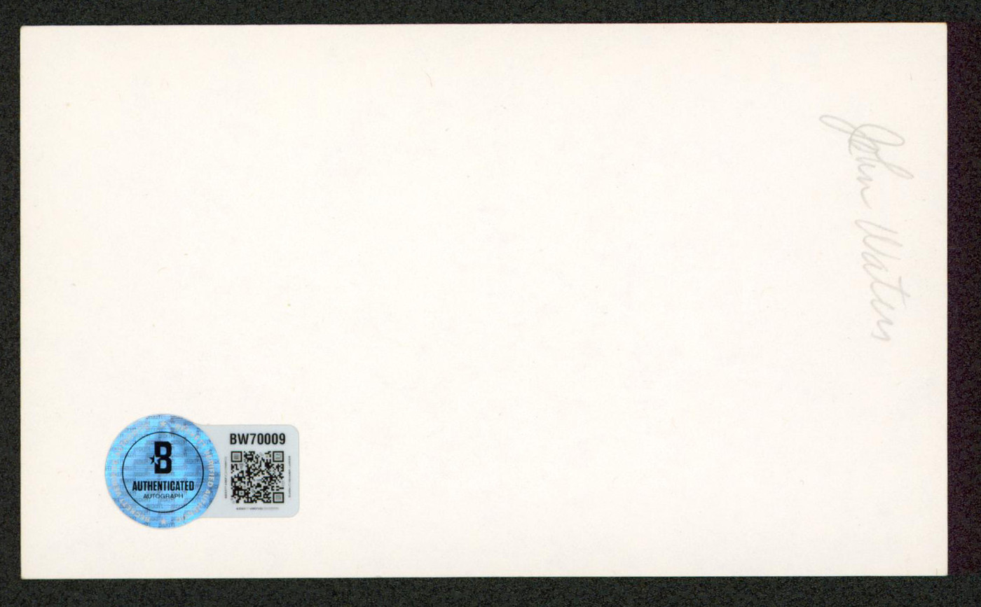 John Waters Hairspray Authentic Signed 3x5 Index Card Autographed BAS #BW70009