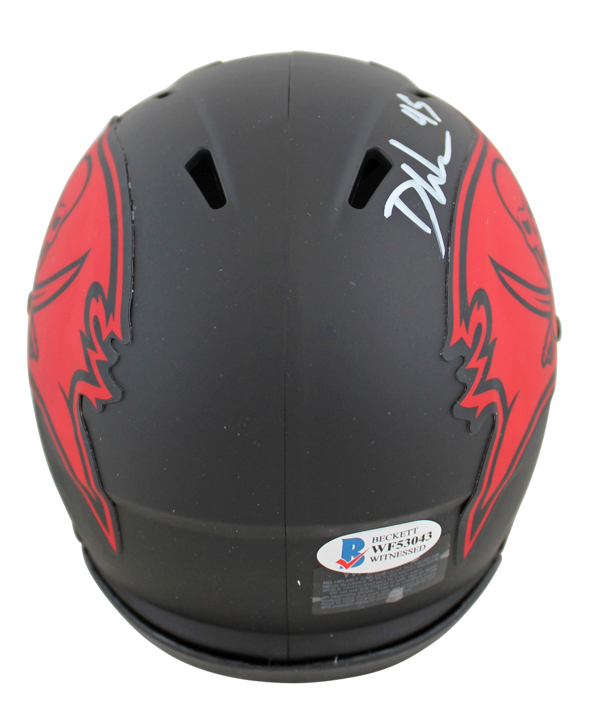 Buccaneers Devin White Authentic Signed Eclipse Speed Mini Helmet BAS Witnessed