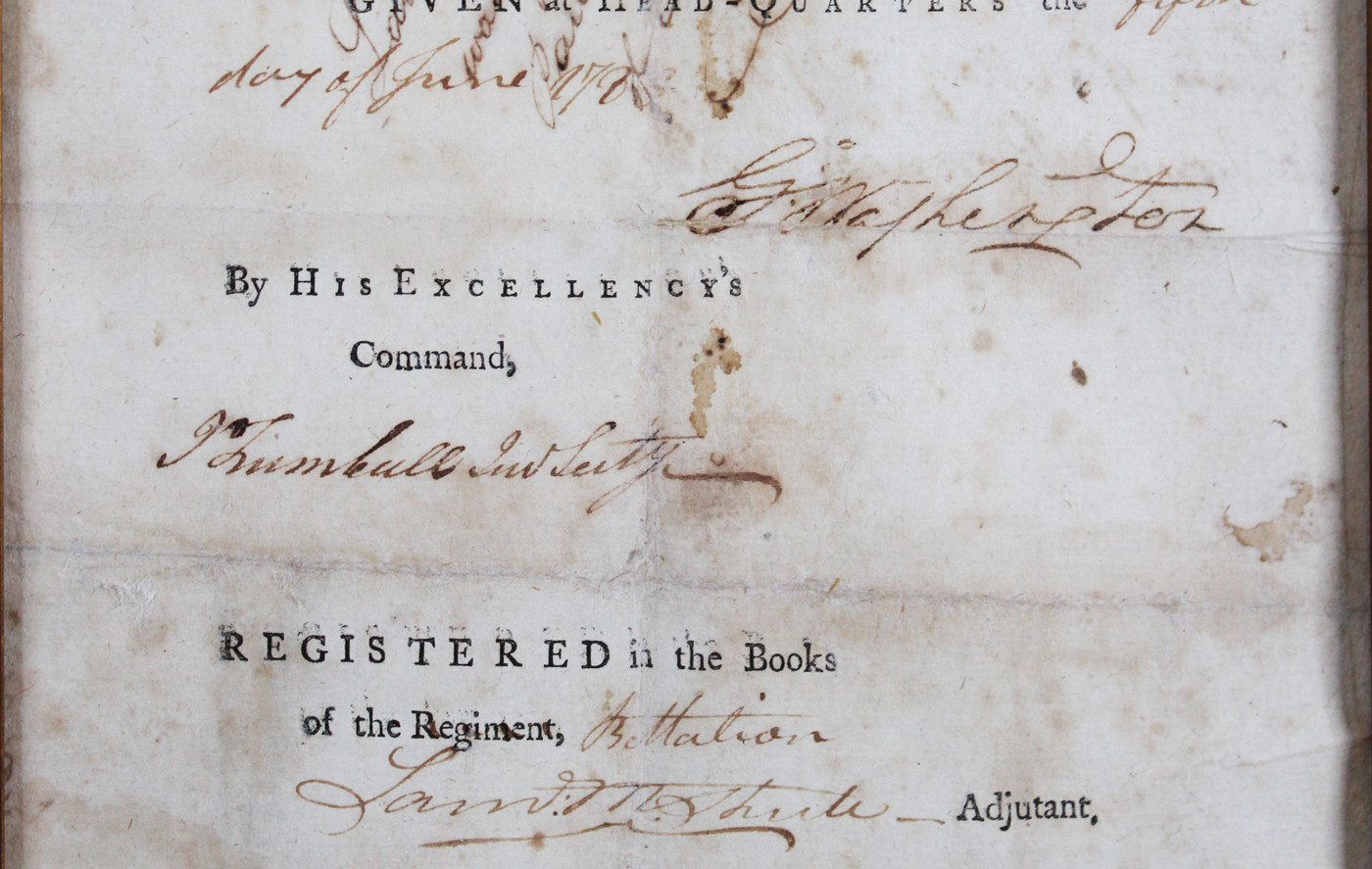 George Washington Signed & Framed 1783 Revolutionary War Discharge Document BAS
