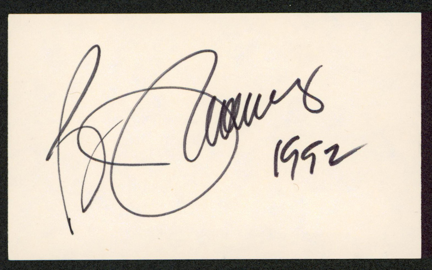 B.J. Thomas Singer Authentic Signed 3x5 Index Card Autographed BAS #BW70035