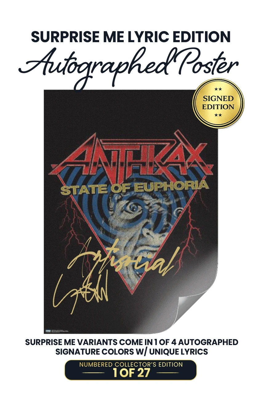 Scott Ian Signed Anthrax Posters