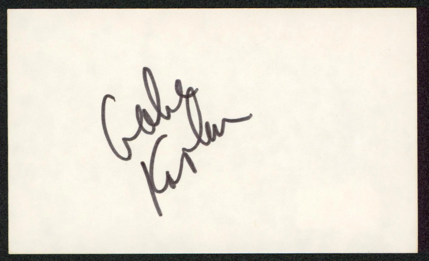 Gabe Kaplan Lewis & Clark Authentic Signed 3x5 Index Card BAS #BW35561