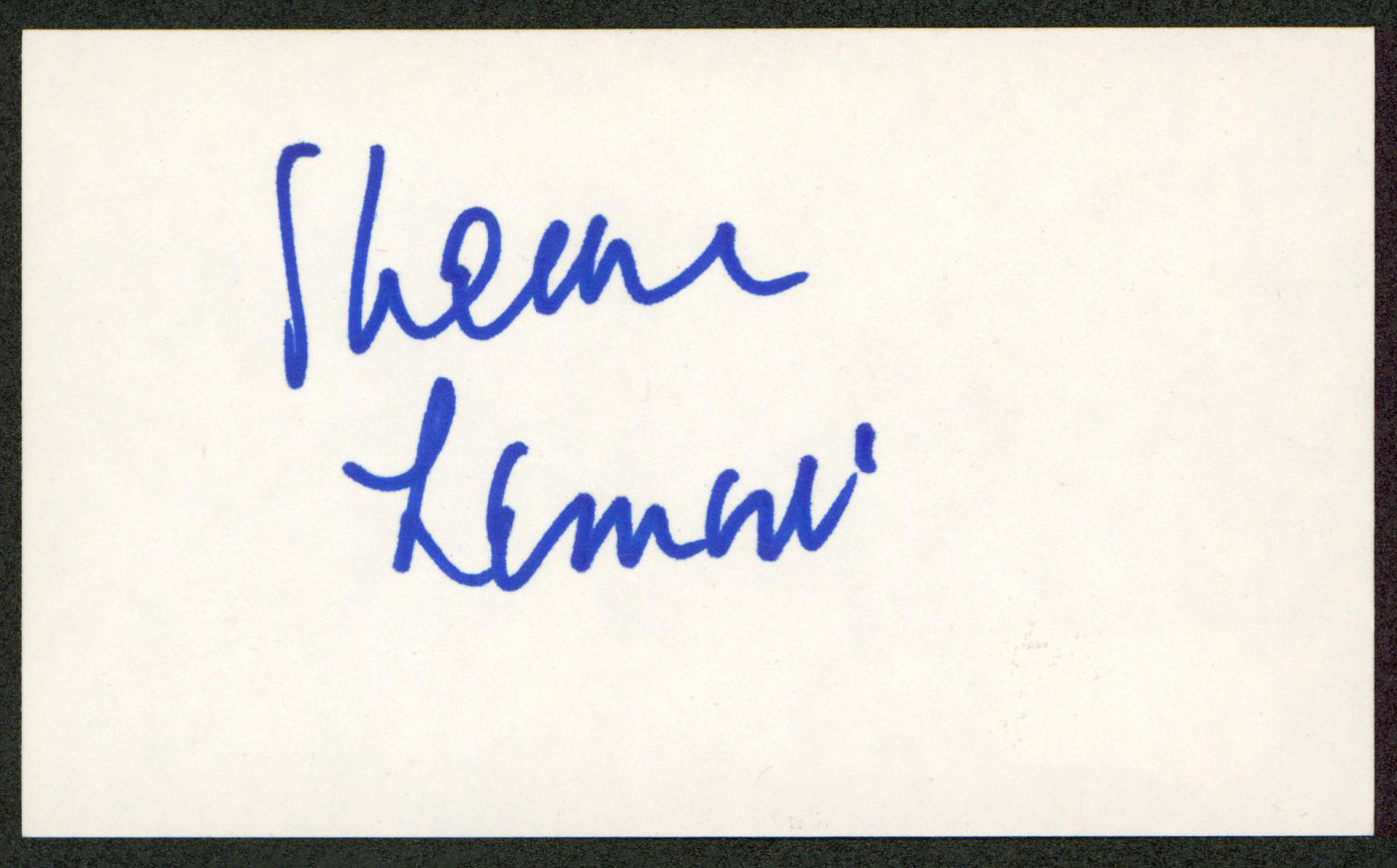 Sheldon Leonard The Andy Griffith Show Signed 3x5 Index Card BAS #BW70101