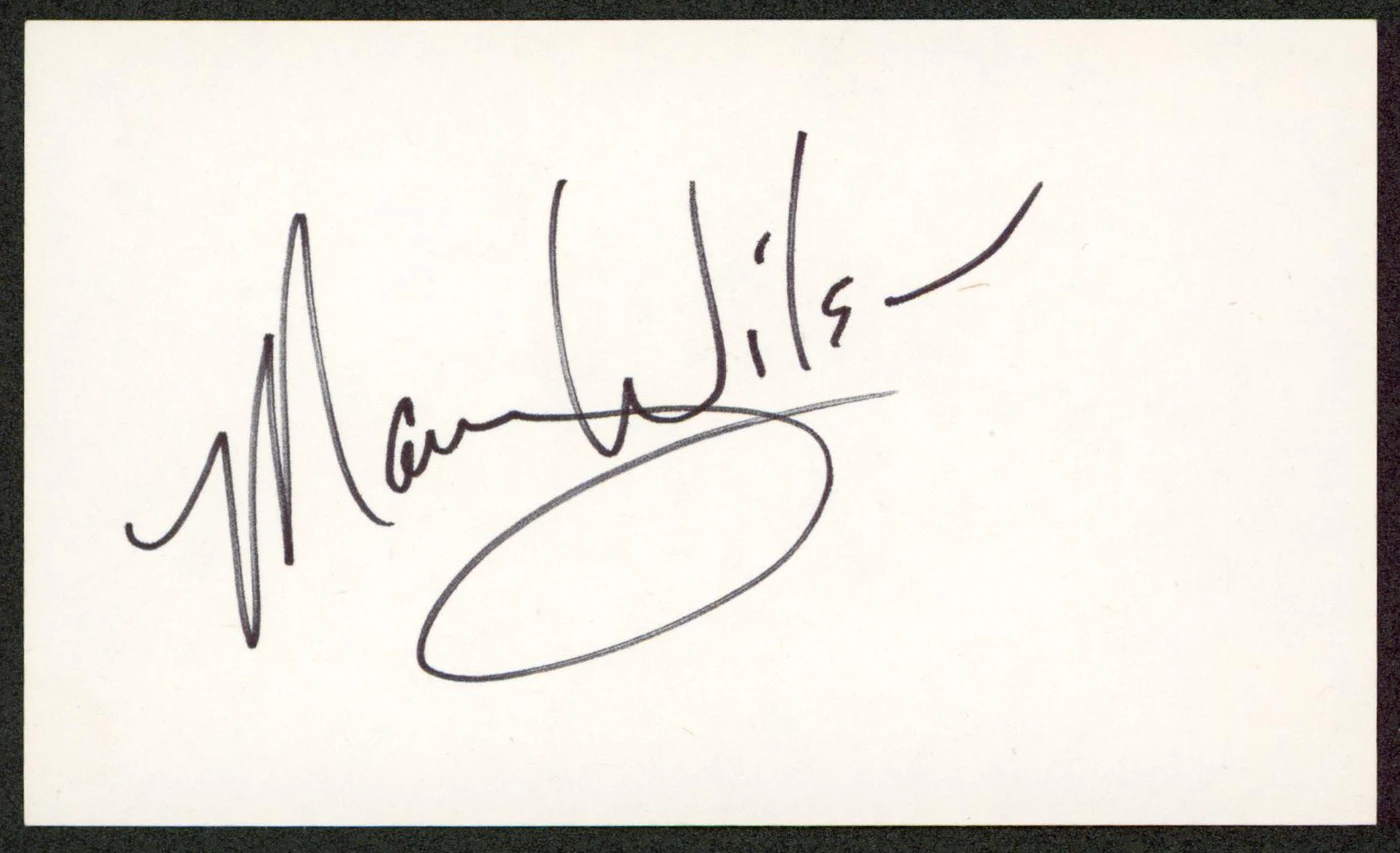 Mary Wilson The Supremes Authentic Signed 3x5 Index Card BAS #BW70031