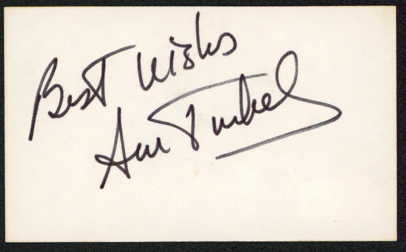 Ann Turkel RoboCop "Best Wishes" Authentic Signed 3x5 Index Card BAS #BW35523