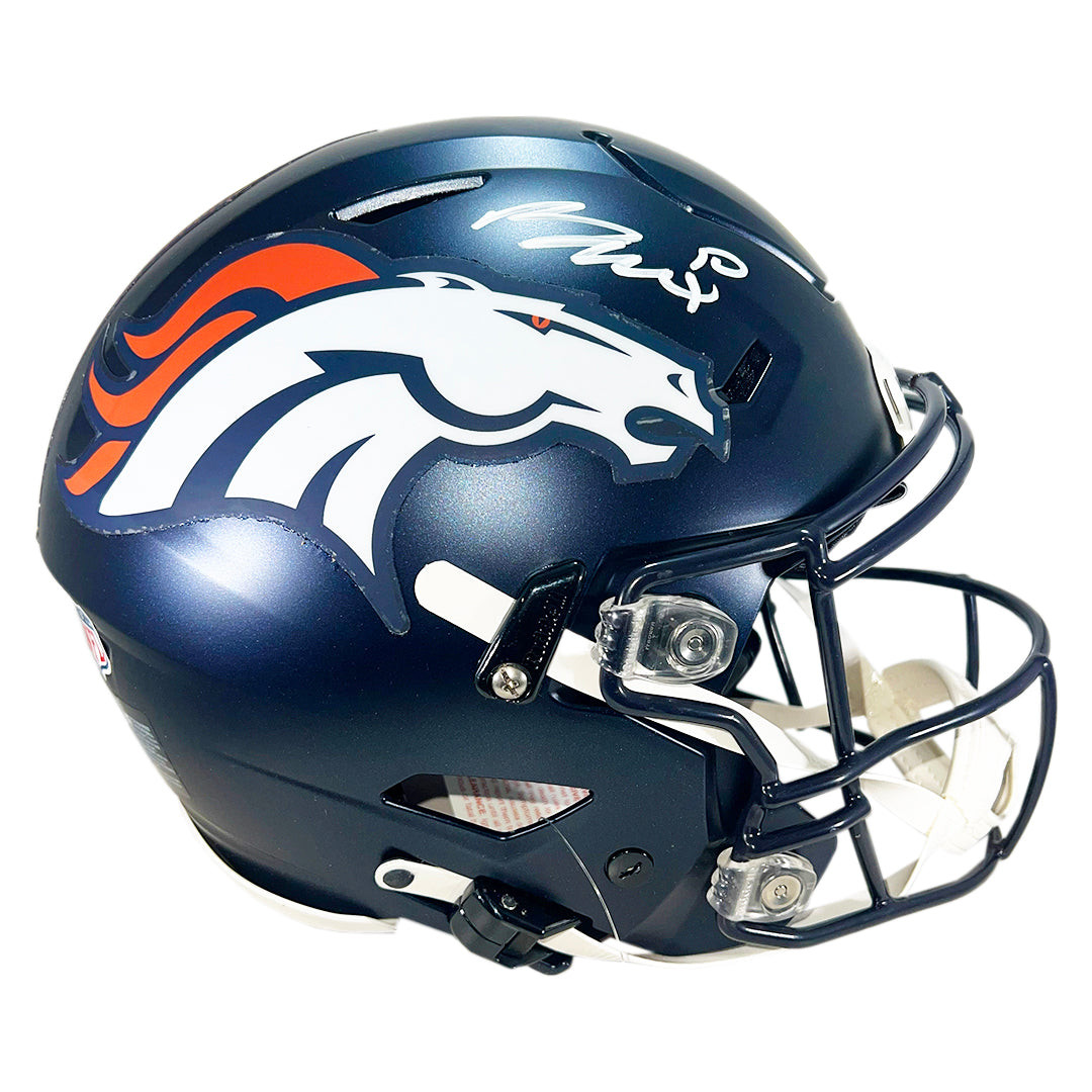 Bo Nix Signed Denver Broncos Authentic SpeedFlex Full-Size Football Helmet (Beckett)