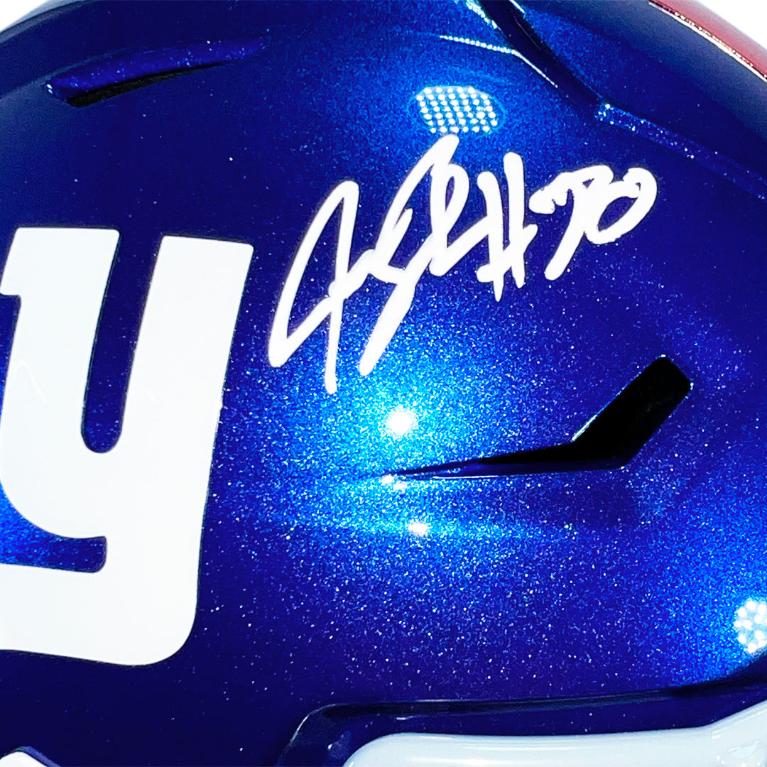 Jeremy Shockey Signed New York Giants Midi SpeedFlex Replica