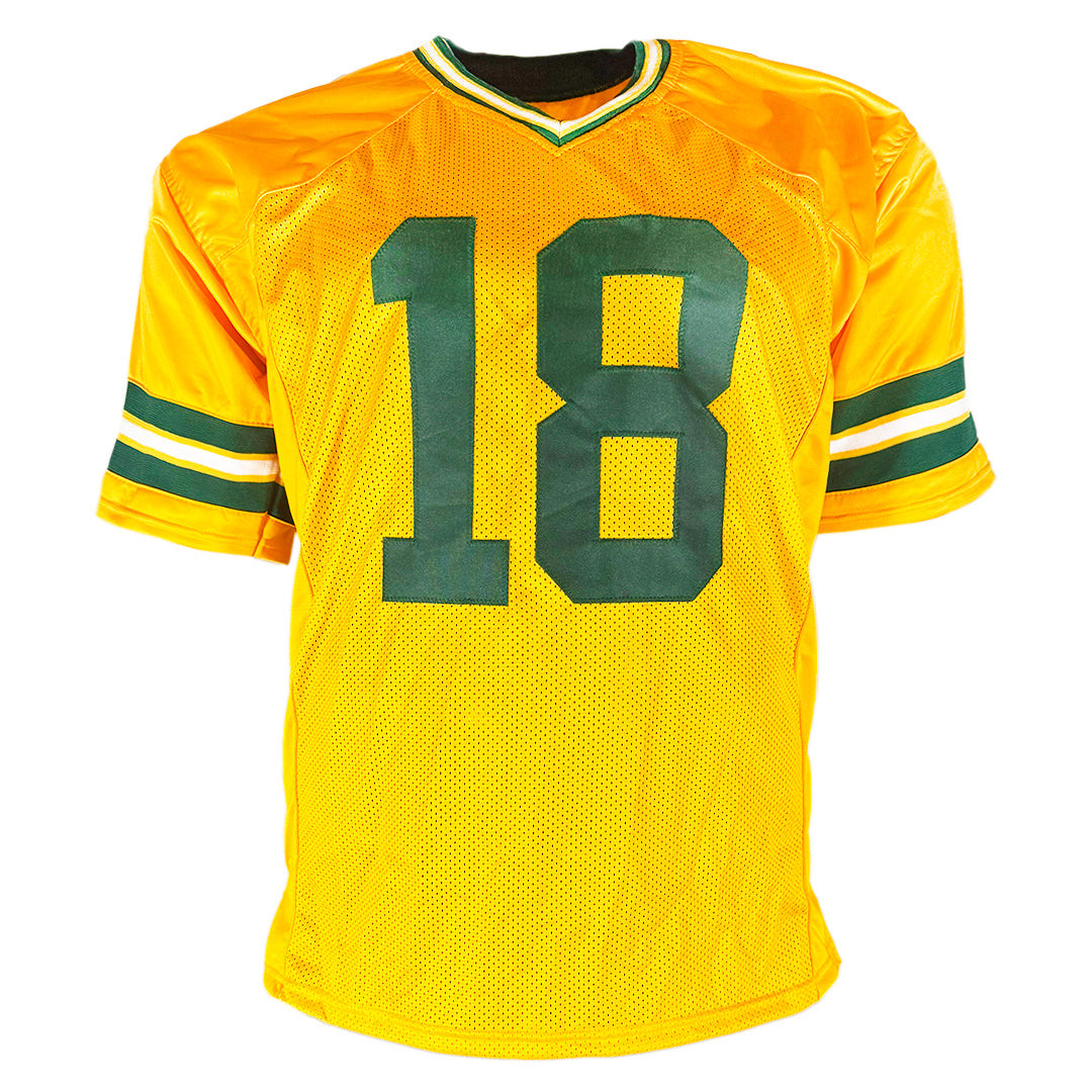 Randall Cobb Signed Green Bay Yellow Football Jersey (JSA) -