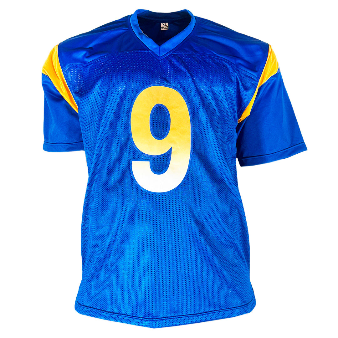 Matthew Stafford Signed Los Angeles Blue Football Jersey (Beckett) -