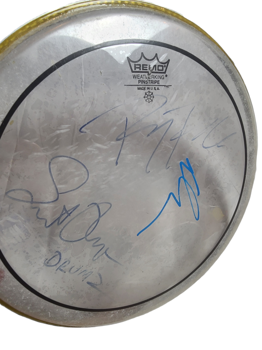 Jane's Addiction Signed Concert Used 12 Inch Drum Head Drumhead ACOA