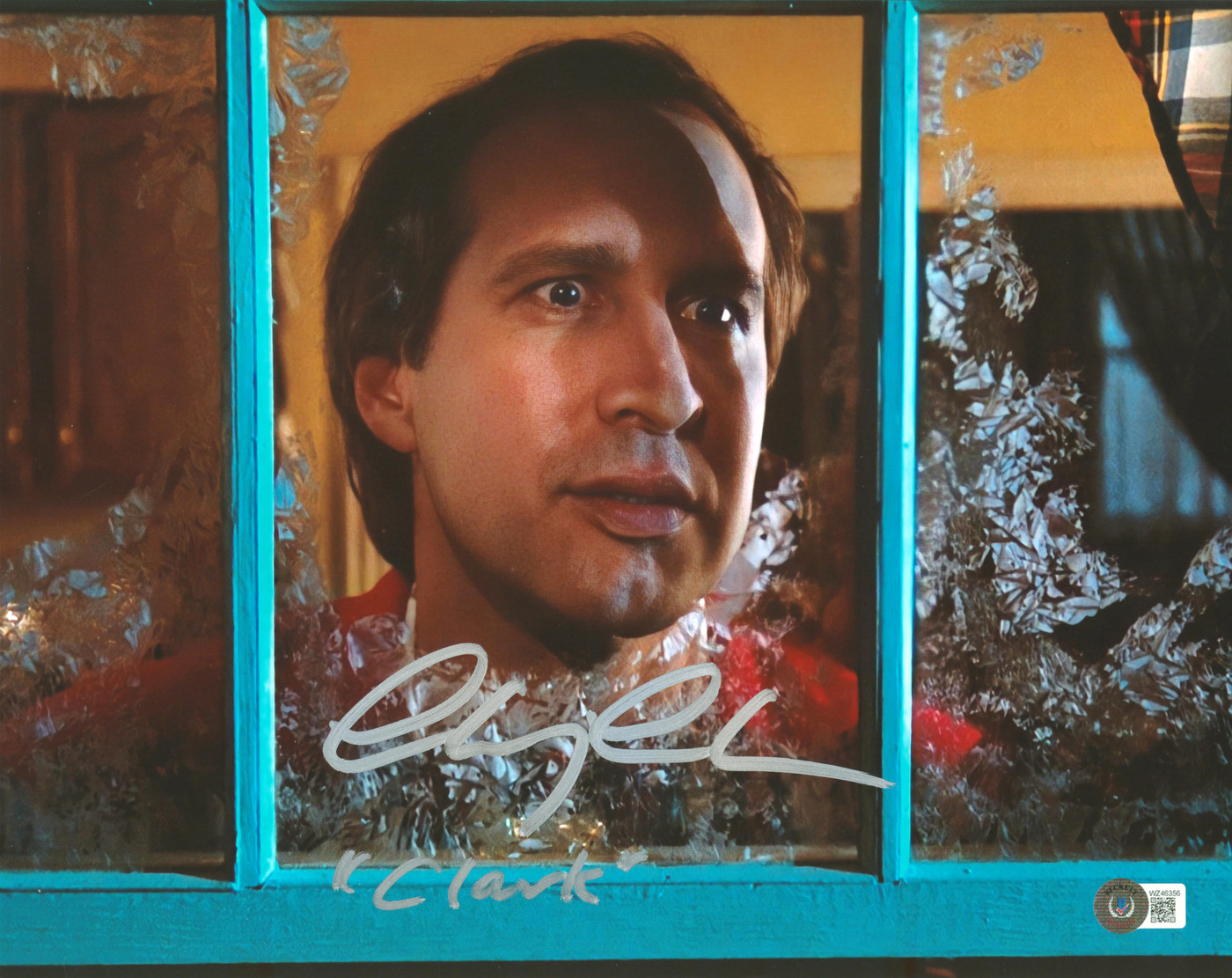 Chevy Chase Christmas Vacation "Clark" Signed 11x14 Photo BAS Witness #WZ46356
