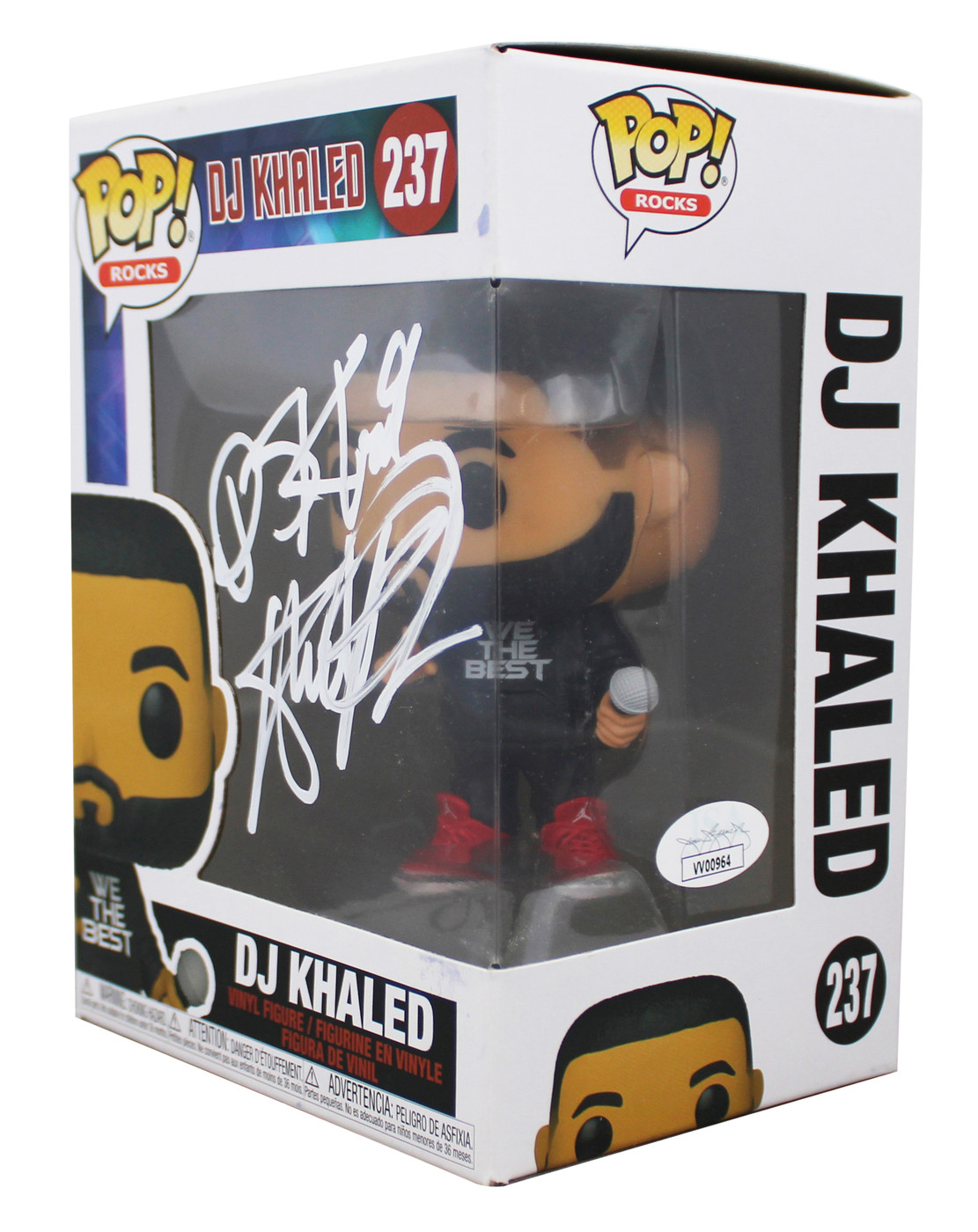D.J. Khaled Authentic Signed #237 Funko Pop Vinyl Figure JSA #VV00964