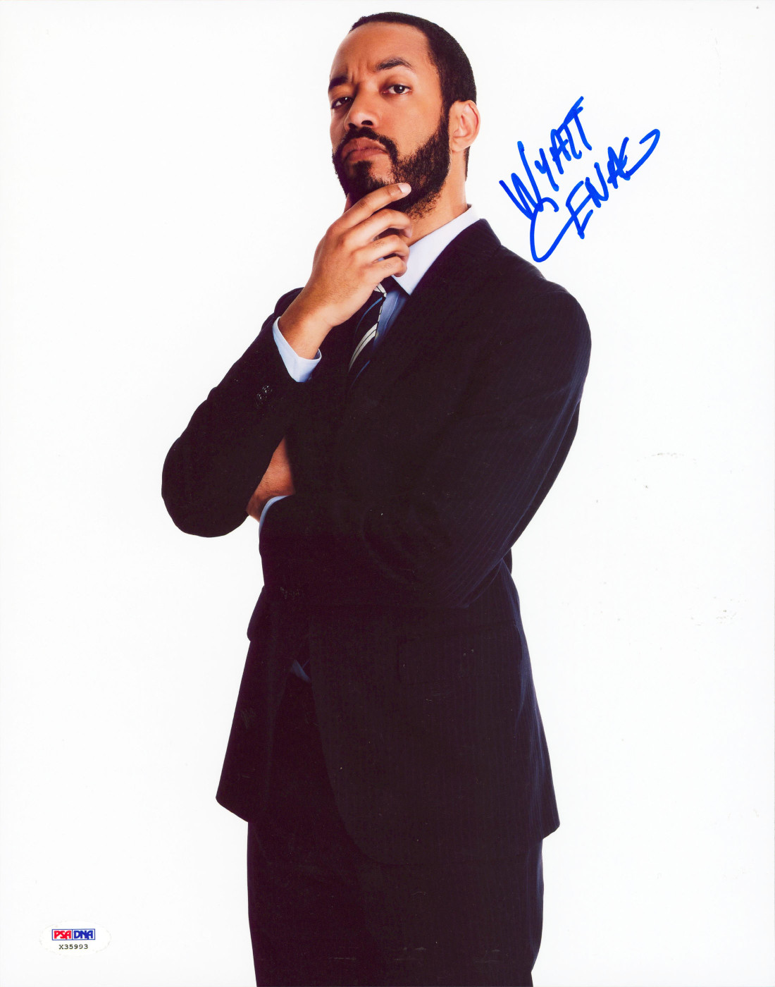 Wyatt Cenac Comedian & Actor Authentic Signed 11x14 Photo PSA/DNA #X35993