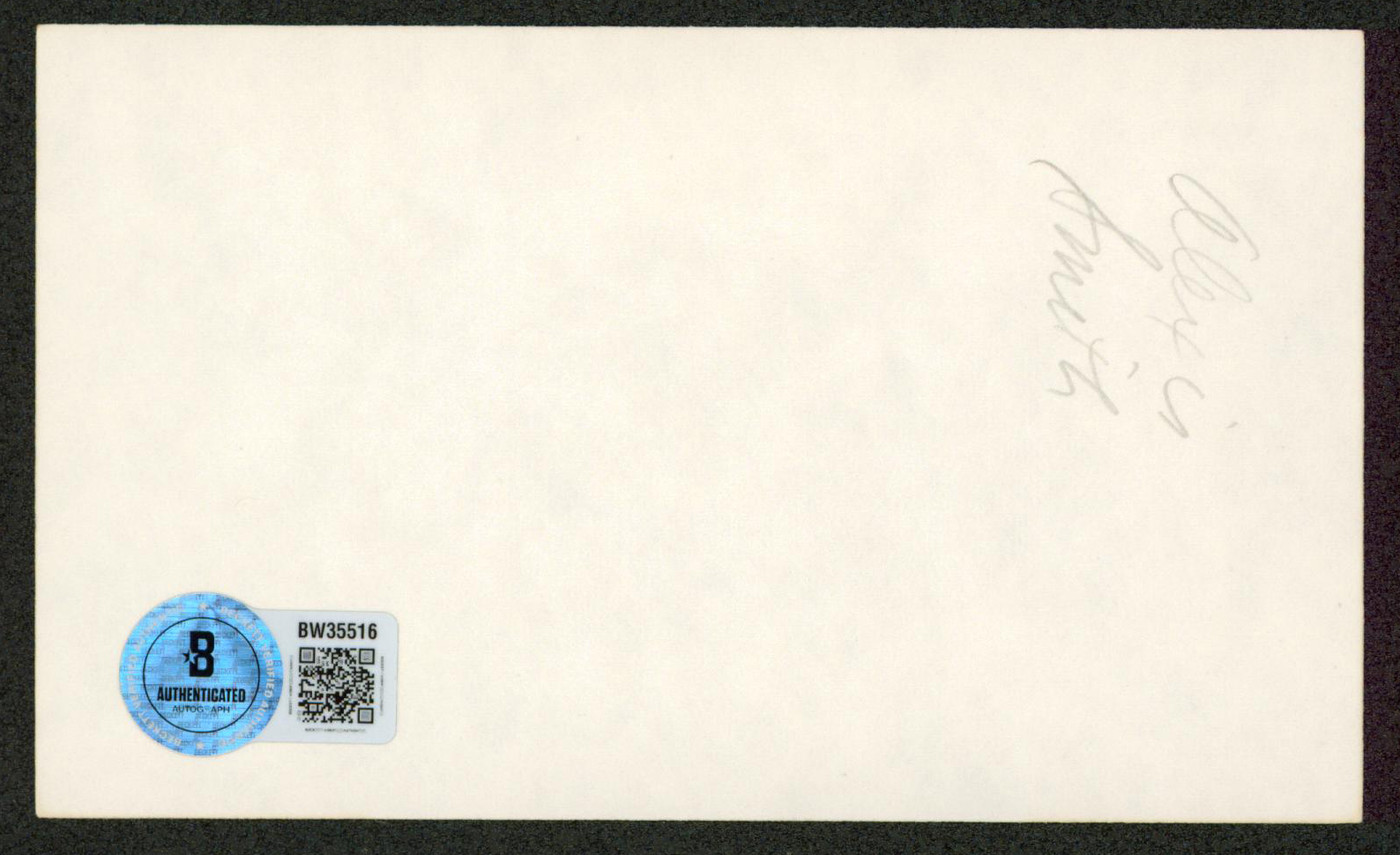 Alexis Smith Gentleman Jim Authentic Signed 3x5 Index Card Autographed BAS