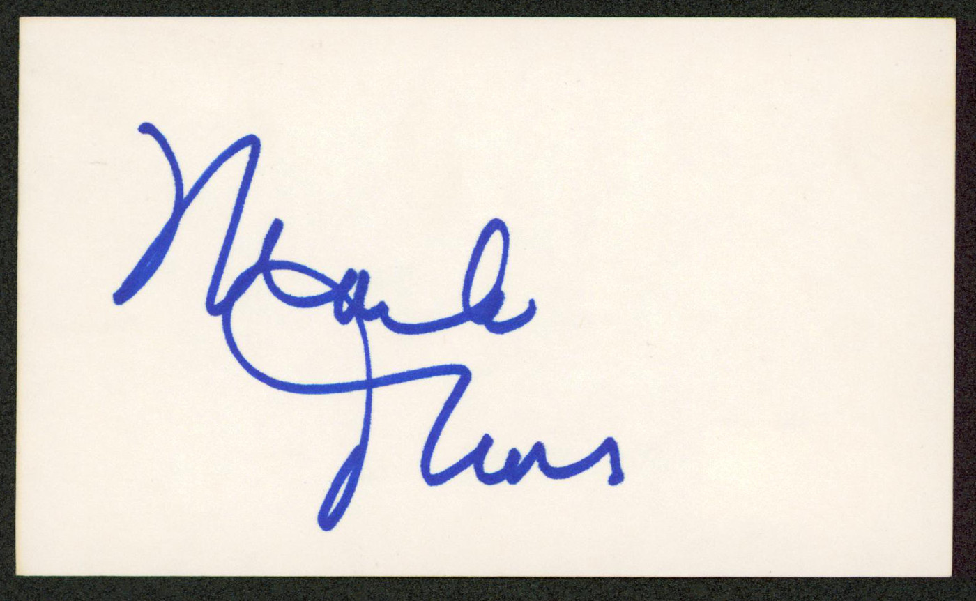 Marlo Thomas That Girl Authentic Signed 3x5 Index Card Autographed BAS