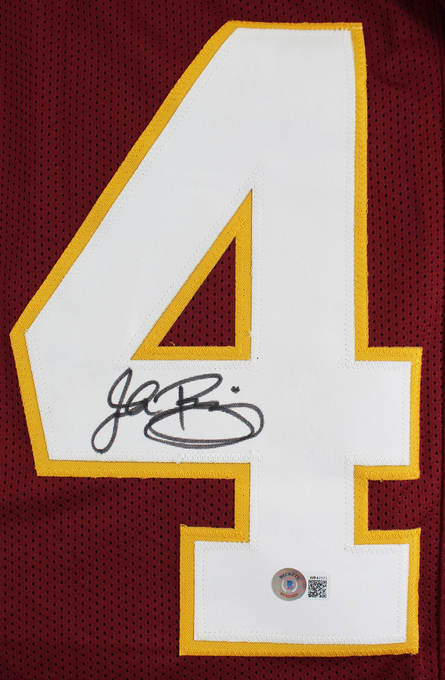 John Riggins Authentic Signed Maroon Pro Style Framed Jersey BAS Witnessed