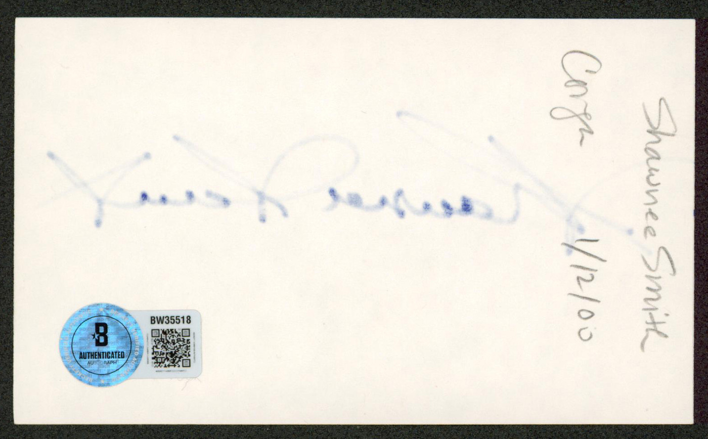 Shawnee Smith Saw Authentic Signed 3x5 Index Card Autographed BAS