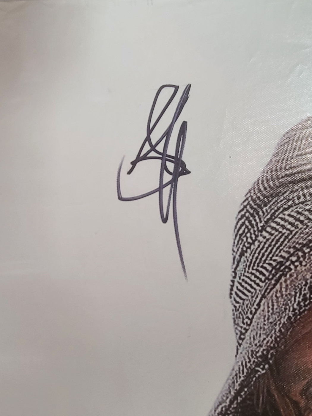 Aerosmith Steven Tyler Autographed Tilting Hat Framed 24x36 Canvas Photo Print ACOA