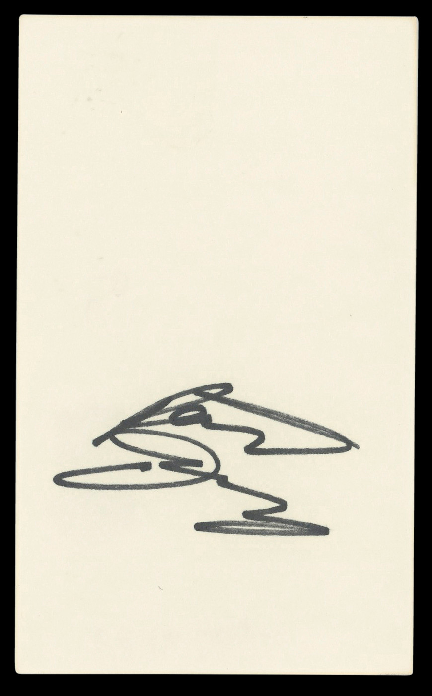 Patrick Dempsey Grey's Anatomy Authentic Signed 3x5 Index Card BAS #BL98504