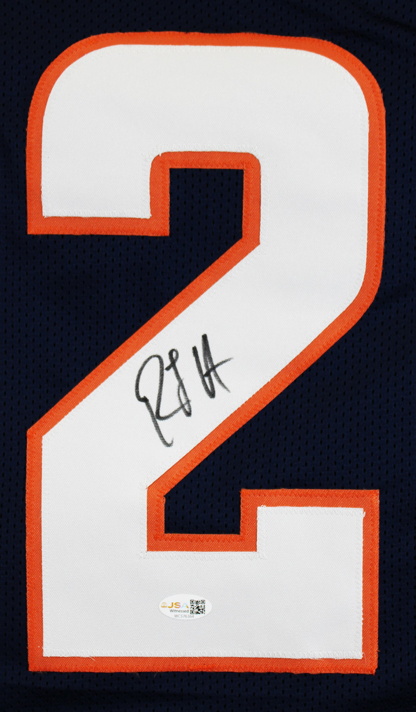 R.J. Harvey Authentic Signed Navy Procut Style Jersey Autographed JSA Witness