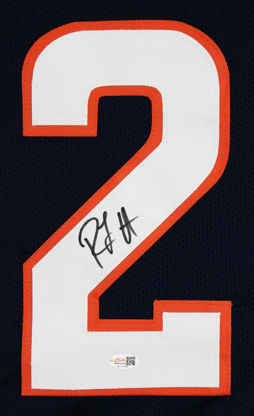 R.J. Harvey Authentic Signed Navy Pro Style Jersey Autographed JSA Witness