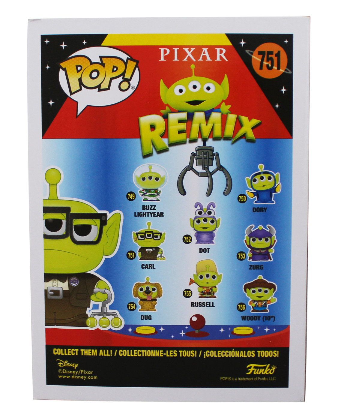 Ed Asner Up "Alien Carl" Signed Carl #751 Funko Pop Vinyl Figure PSA #AI53520