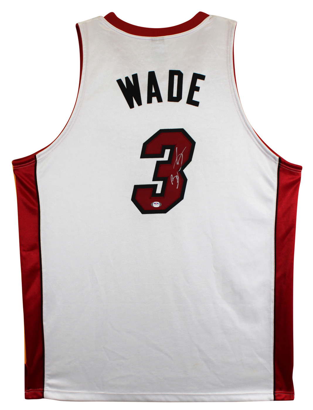 Heat Dwyane Wade Authentic Signed White Reebok Authentic Jersey PSA/DNA #AH77326