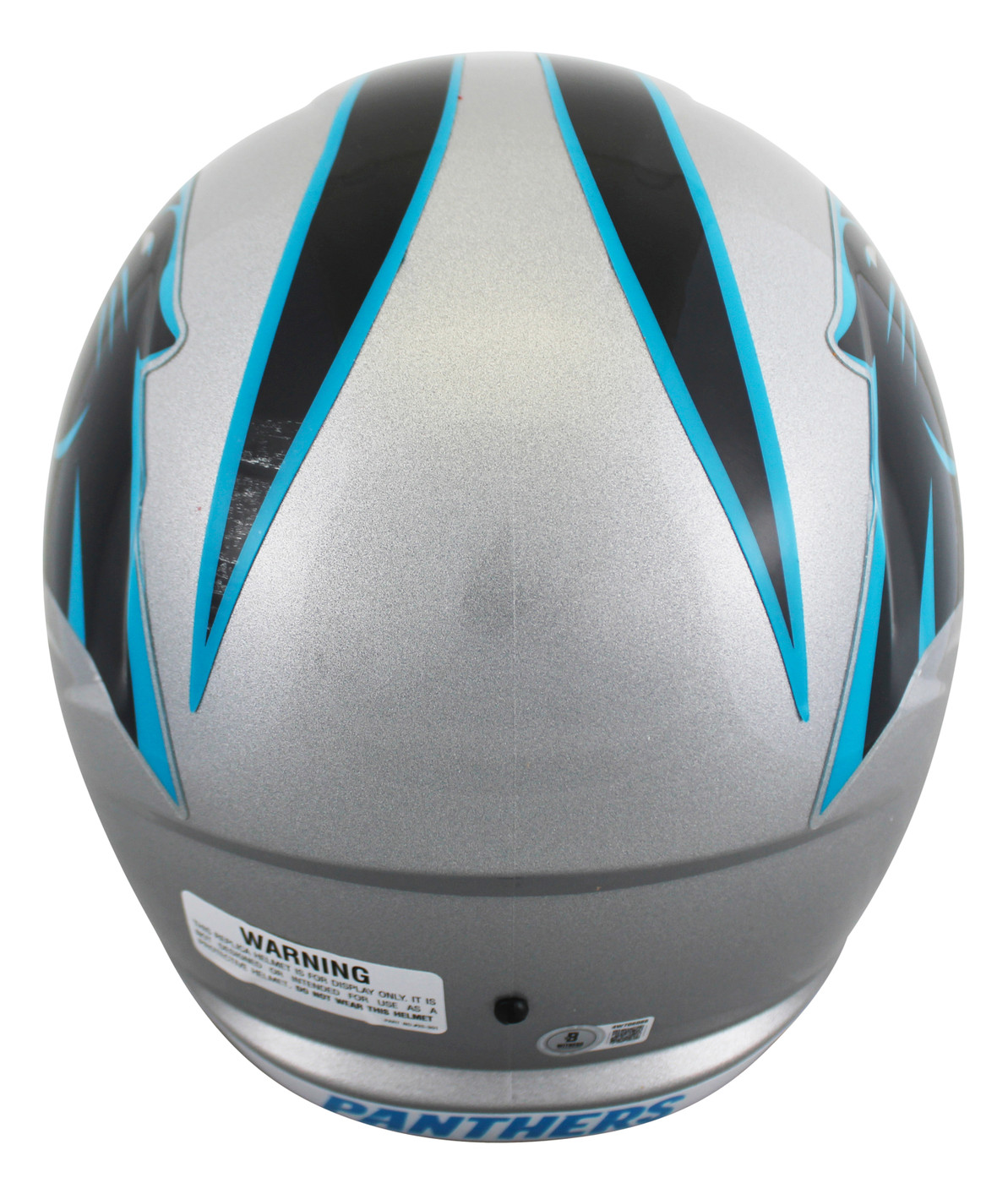 Panthers Chuba Hubbard Authentic Signed Full Size Speed Rep Helmet BAS Witnessed