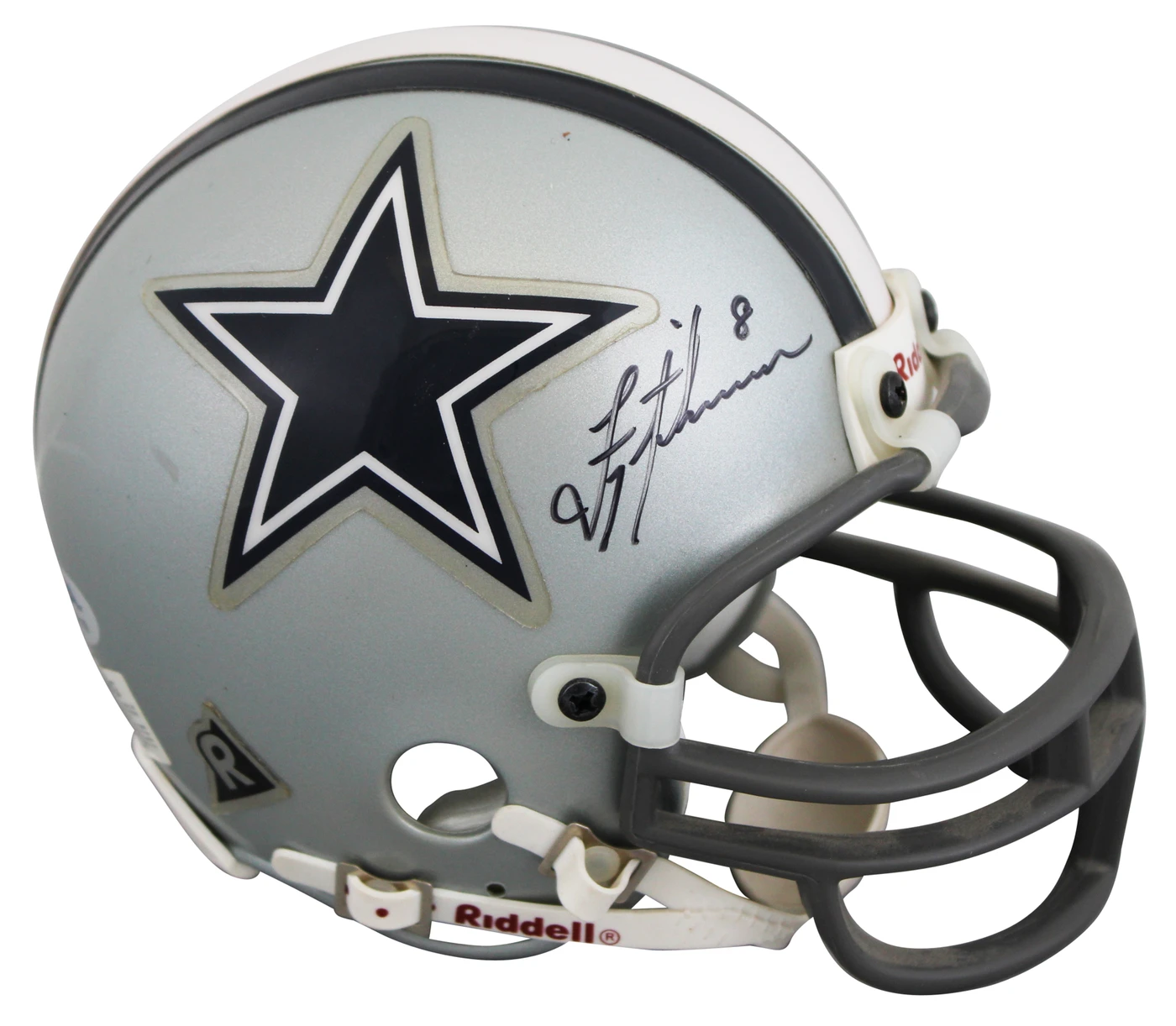 Cowboys Troy Aikman Authentic Signed VSR4 Mini Helmet PSA/DNA #AQ49110