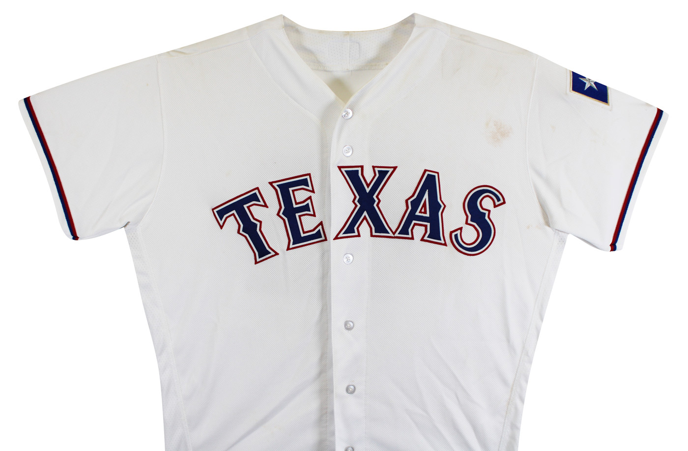 Rougned Odor Game Used Jackie Robinson Day White Majestic Flexbase Jersey MLB