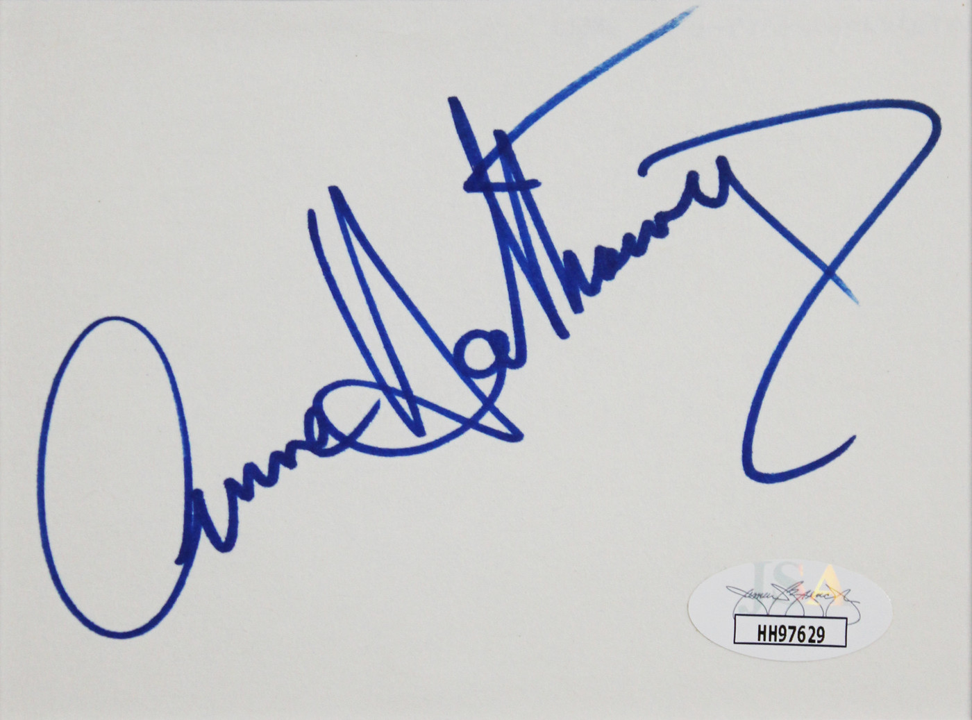 Anne Hathaway The Devil Wears Prada Signed & Framed 4x6 Index Card