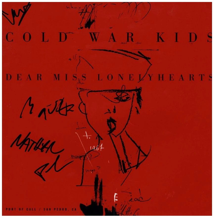 Cold War Kids Signed X4 Lonely Hearts Album Flat