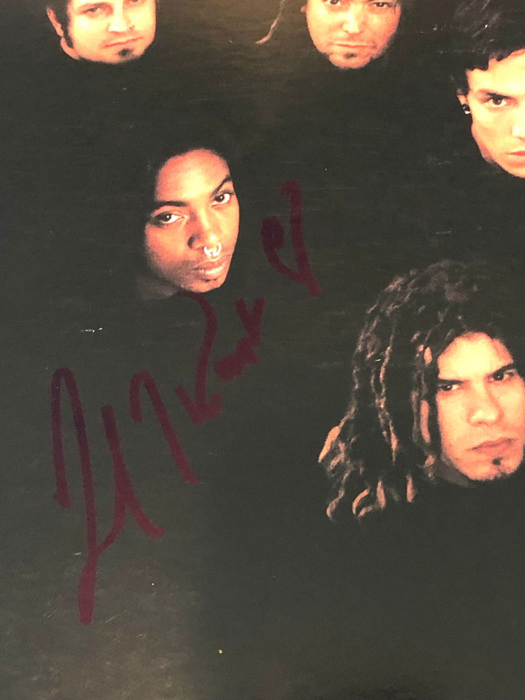 Mark McGrath Lajon Witherspoon Strait Up Signed Vinyl Album Lp Flat ACOA