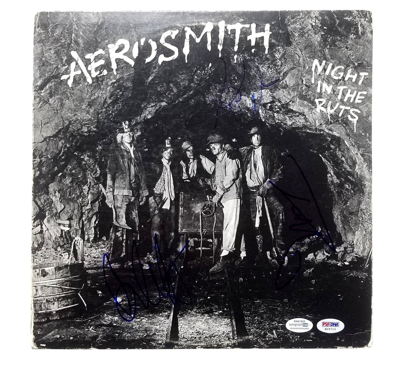 Aerosmith Signed Autographed Night In The Ruts Record Album LP ACOA