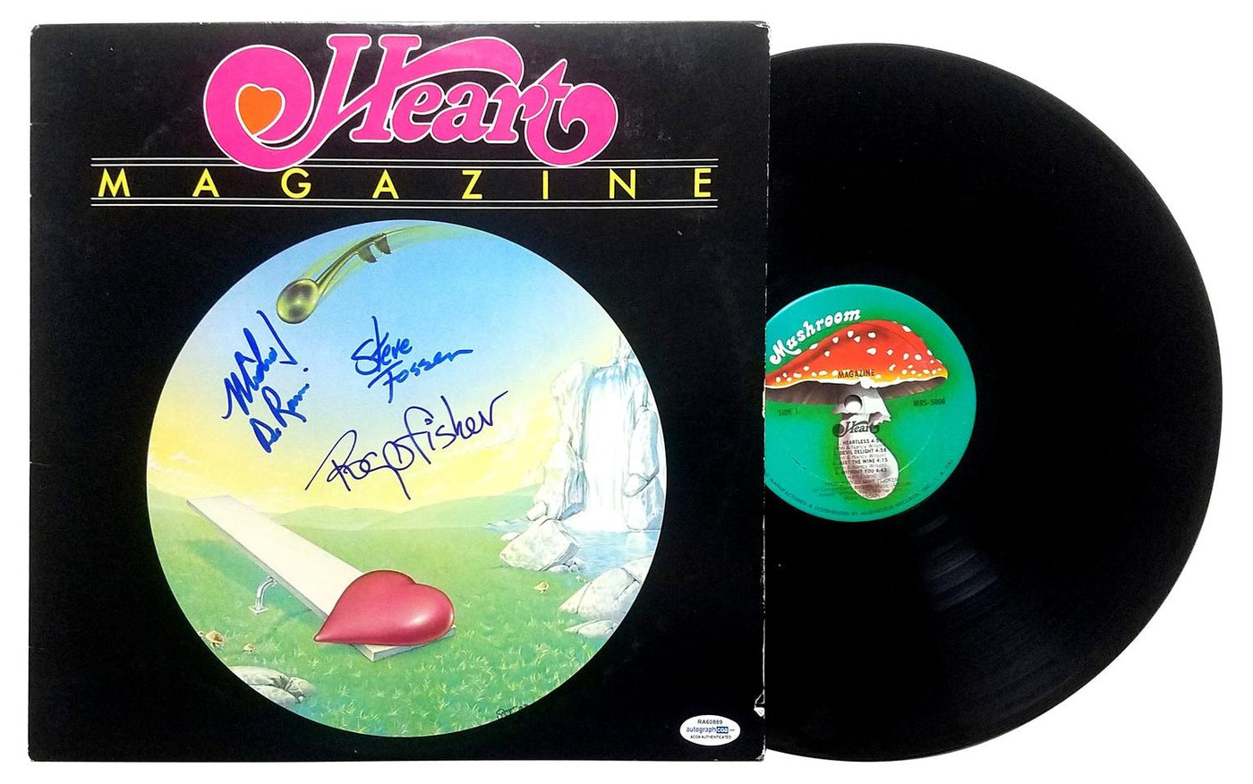 Heart Signed X3 Autographed Record Album LP ACOA