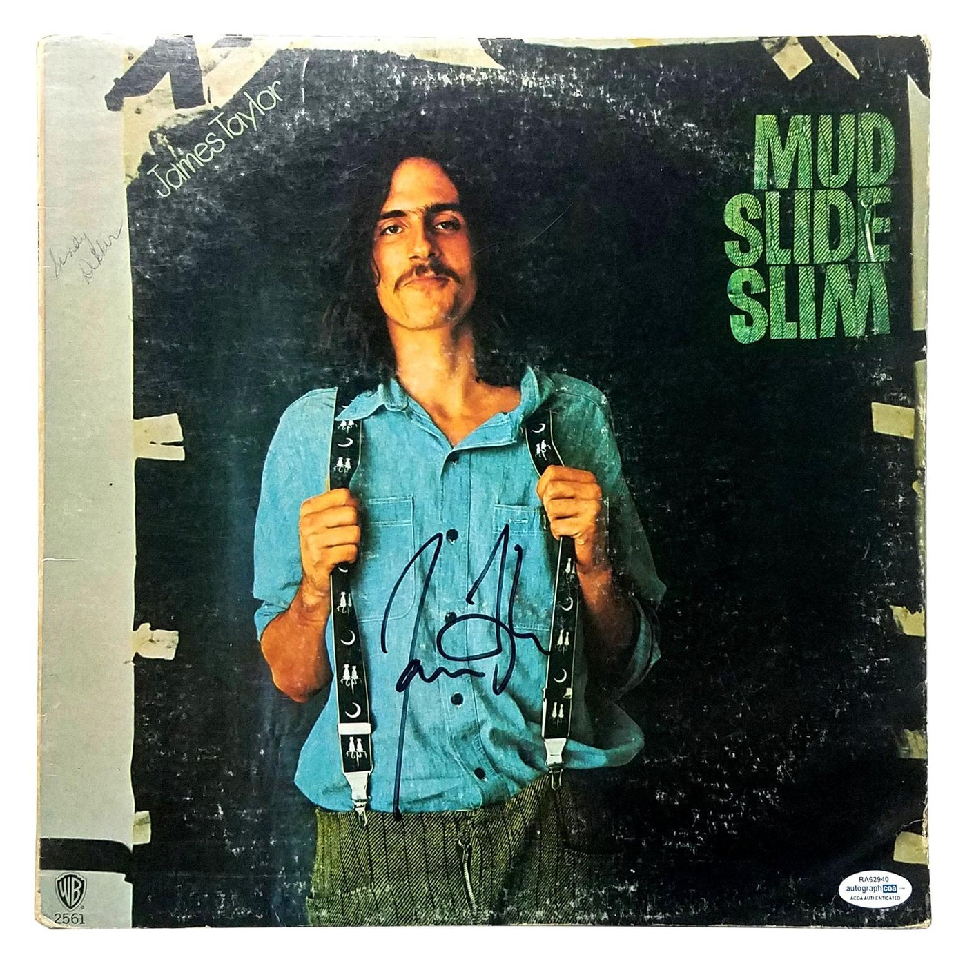 James Taylor Signed Autographed Record Album LP ACOA -