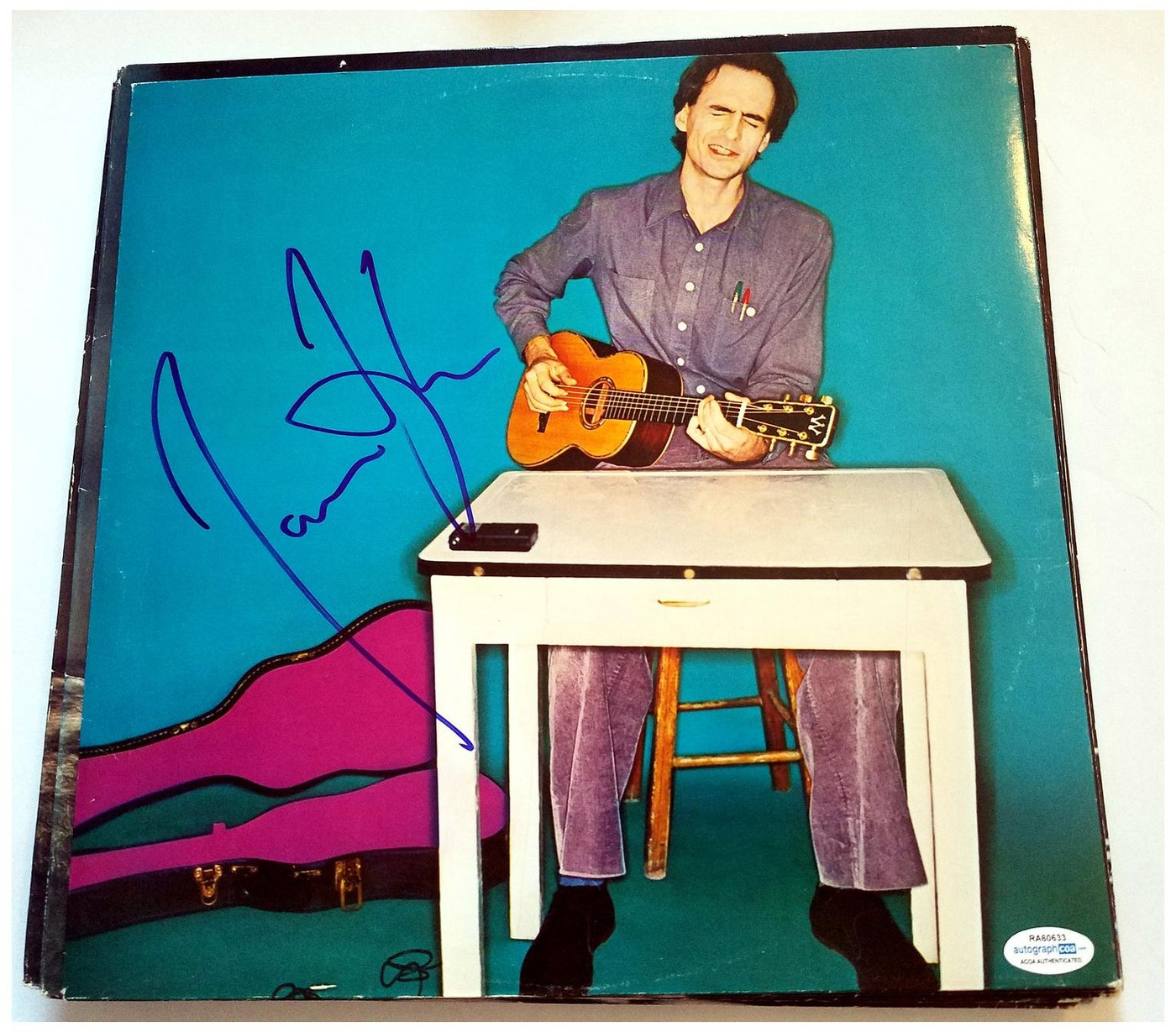 James Taylor Signed Autographed Record Album LP ACOA Version 2